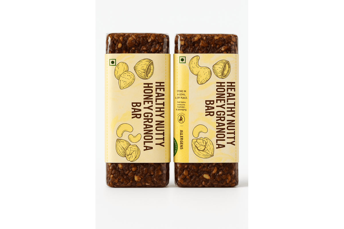 Healthy Nutty Honey Granola Bar