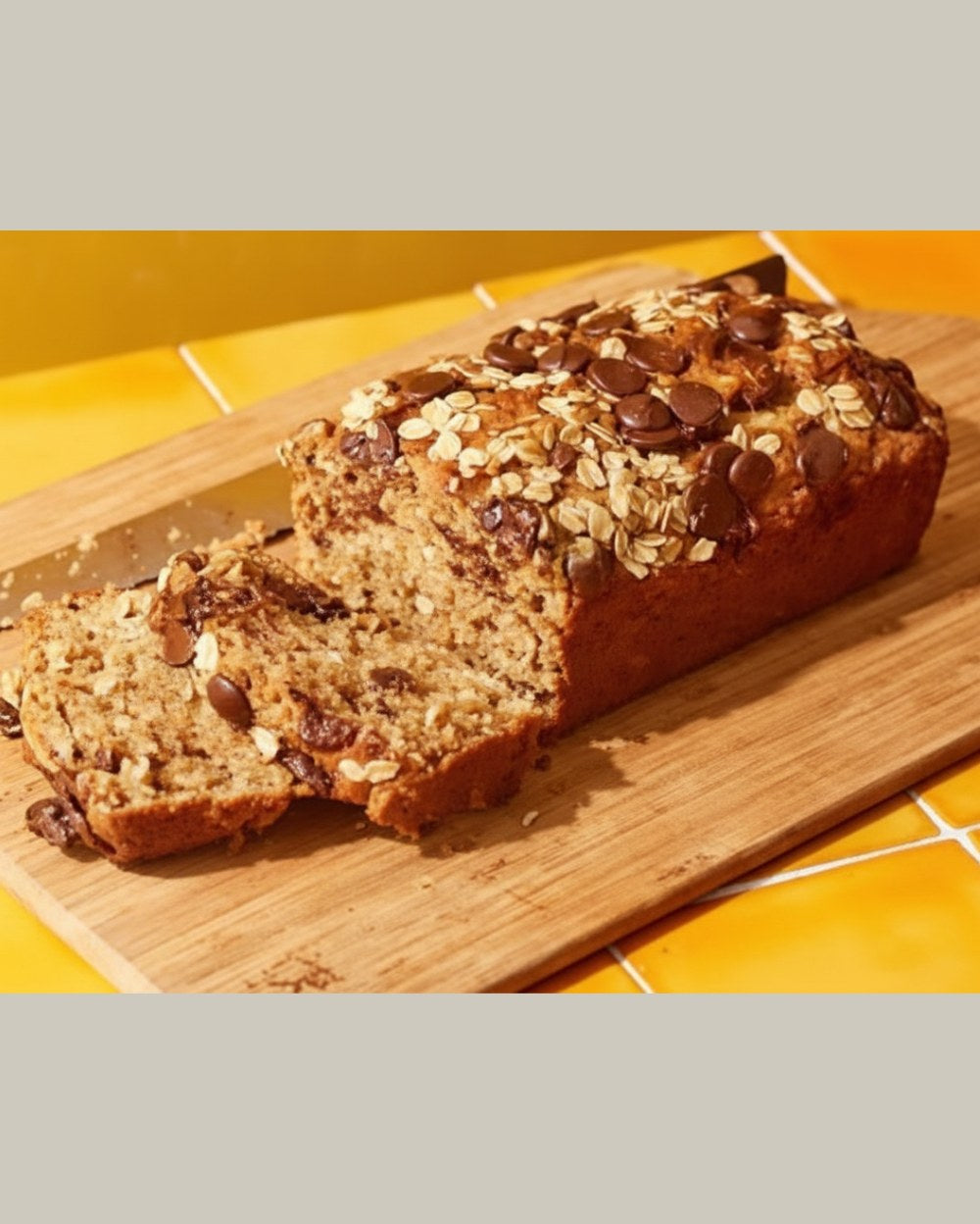 Oats Banana Chocolate Tea Cake