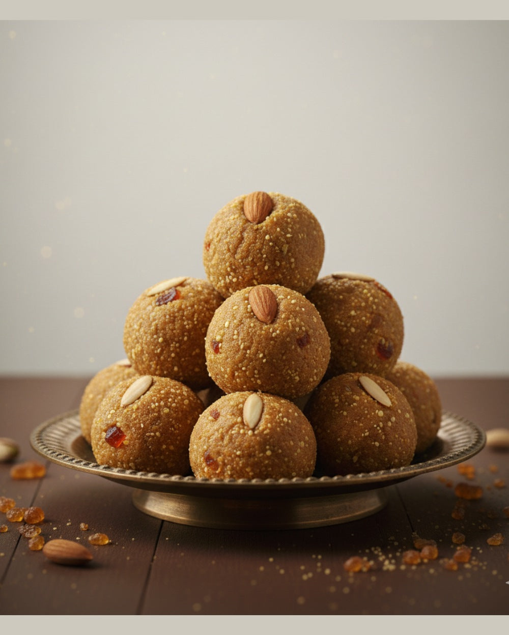 Atta Dry Fruits Gond Laddoo